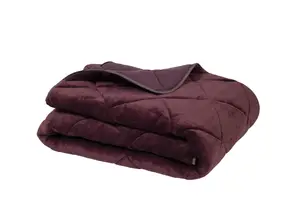 Couette Flanelle Unie Cristal /Micro Touche Coton – Violet