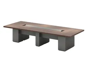 Table De Conférence Leader - Marron / Gris