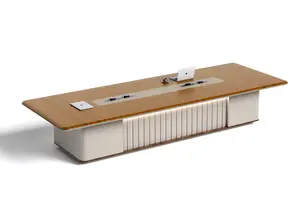 Table De Conférence Majesty 380Cm - Marron / Beige