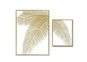 Set De Tableaux Decoratifs - Doré