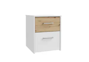 Table De Chevet Culgoa – Chêne / Blanc