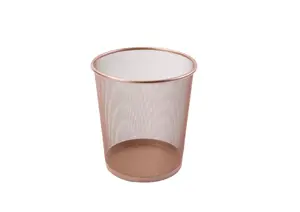 Poubelle En Métal - Rose Doré