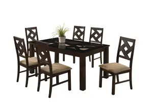 Set Saveur Table + 6 Chaises - Marron