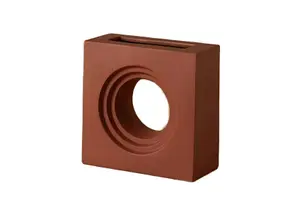 Vase En Céramique - Orange Foncé