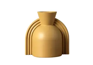 Vase En Céramique - Jaune Pâle