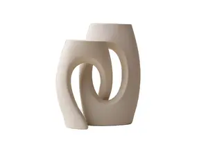 Vase En Céramique – Blanc Crème