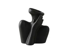 Vase Art Corporel 18Cm - Noir