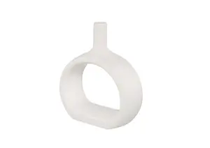 Vase En Céramique 21,5Cm - Blanc