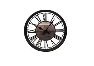 Horloge Murale 30.5X30.5X4Cm -Noir