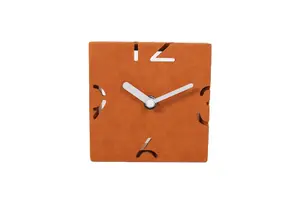 Horloge Murale 12X4.5X12Cm - Orange