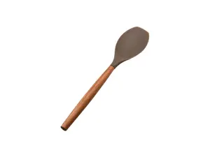 Cuillère De Cuisine Acacia Avec Silicone - Beige