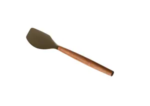 Spatule Acacia Avec Silicone, 32X6,2Cm - Beige