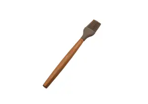 Pinceau De Cuisine Acacia Avec Silicone - Beige