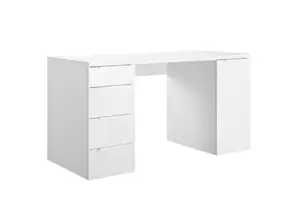 Bureau Espresso 4 Tiroirs + 1Porte