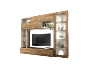 Unité Murale Pratico (Led En Option) - Marron / Beige