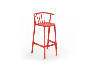 Tabouret Woody Altro - Rouge
