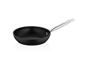 Poêle Antiadhésive 24×5,5 Cm 1,80 L Nero Prochef -Noir