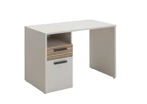 Bureau Bravo - Blanc / Chêne