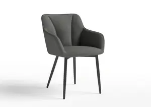Fauteuil Angus - Blanc / Noir