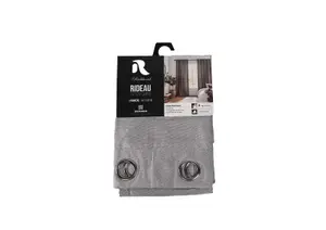 Rideau Coton Chiné 140X280Cm - Gris