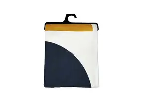 Nappe Richbond Geometrique 140X240 - Bleu / Moutarde