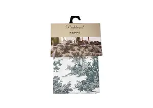 Nappe De Table Richbond Imprimée 140X240 - Gris Bleu