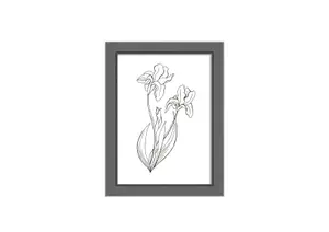 Cadre Photo Retro 13X18Cm - Gris
