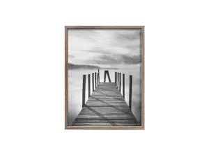 Cadre Photo Evasion En Aluminium 46X61Cm - Gris Chêne