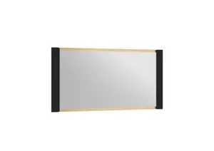 Miroir Norica - Noir / Doré
