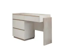 Commode Merkur 4Tiroirs - Blanc / Chêne