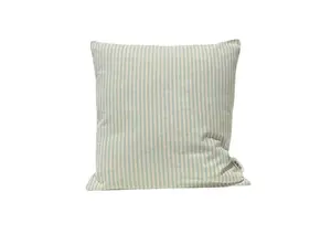 Coussin Exterieur Rayé 45X45Cm - Vert Eau