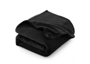Couverture Flanelle Miko & Mino - Noir