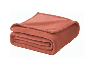 Couverture Flanelle Miko & Mino - Rouge Brique