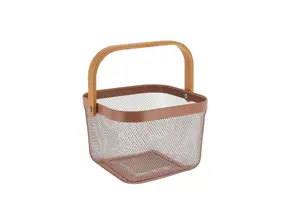 Panier De Rangement Carré - Caramel