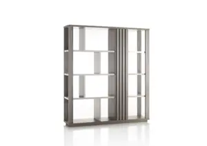 Bibliothèque 1 Porte Pesaro - Chêne / Gris