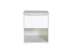 Table De Chevet Espresso - Blanc