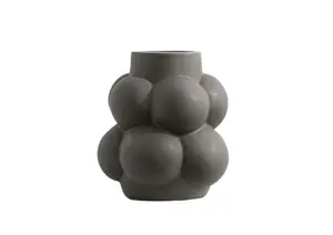 Vase Bubble Mat 13X14.5X6Cm - Gris Clair