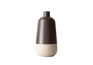 Vase Bicolore Mouchete 10X22.2X2.2 Cm - Marron