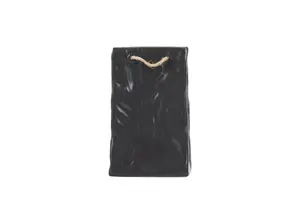 Vase Effet Sac Froisse 12X20X11.4Cm - Noir