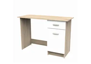 Bureau Osiris 1 Porte + 1 Tiroir - Chêne / Blanc