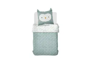 Parure De Lit Hibou Funny 140X200Cm - Vert