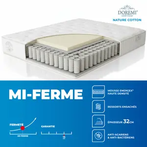 Matelas Doremi Nature Cotton - Beige