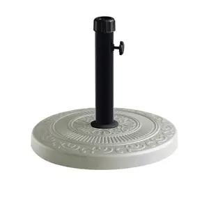 Base Parasol Ronde À Beton 13Kg HEAVYHOLD - Crème