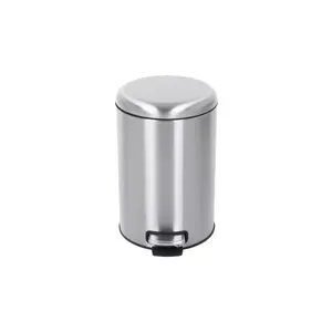 Poubelle 20 L à Fermeture Souple - Gris