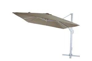 Parasol Déporté Avec Aérateur Coast 300Cm - Taupe
