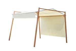 Gazebo Avec Toit Ajustable Coolhaven - Blanc Crème