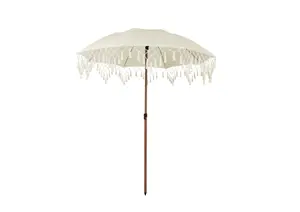Parasol À Franges Zenya 200Cm - Beige