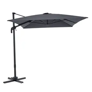 Parasol Déporté Samos Gris Foncé – 2,5×2,5 m