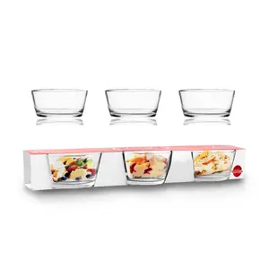 Set de 3 coupes en verre - 11,2cm