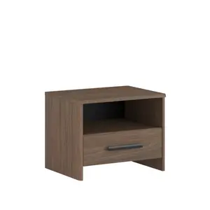 Chevet Azuka 1 Tiroir – 43,9 x 33,2 x 34,5 cm – Wengé